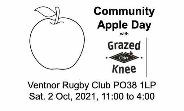 Community Apple Day with Grazed Knee Cider Saturday 2 October 2021