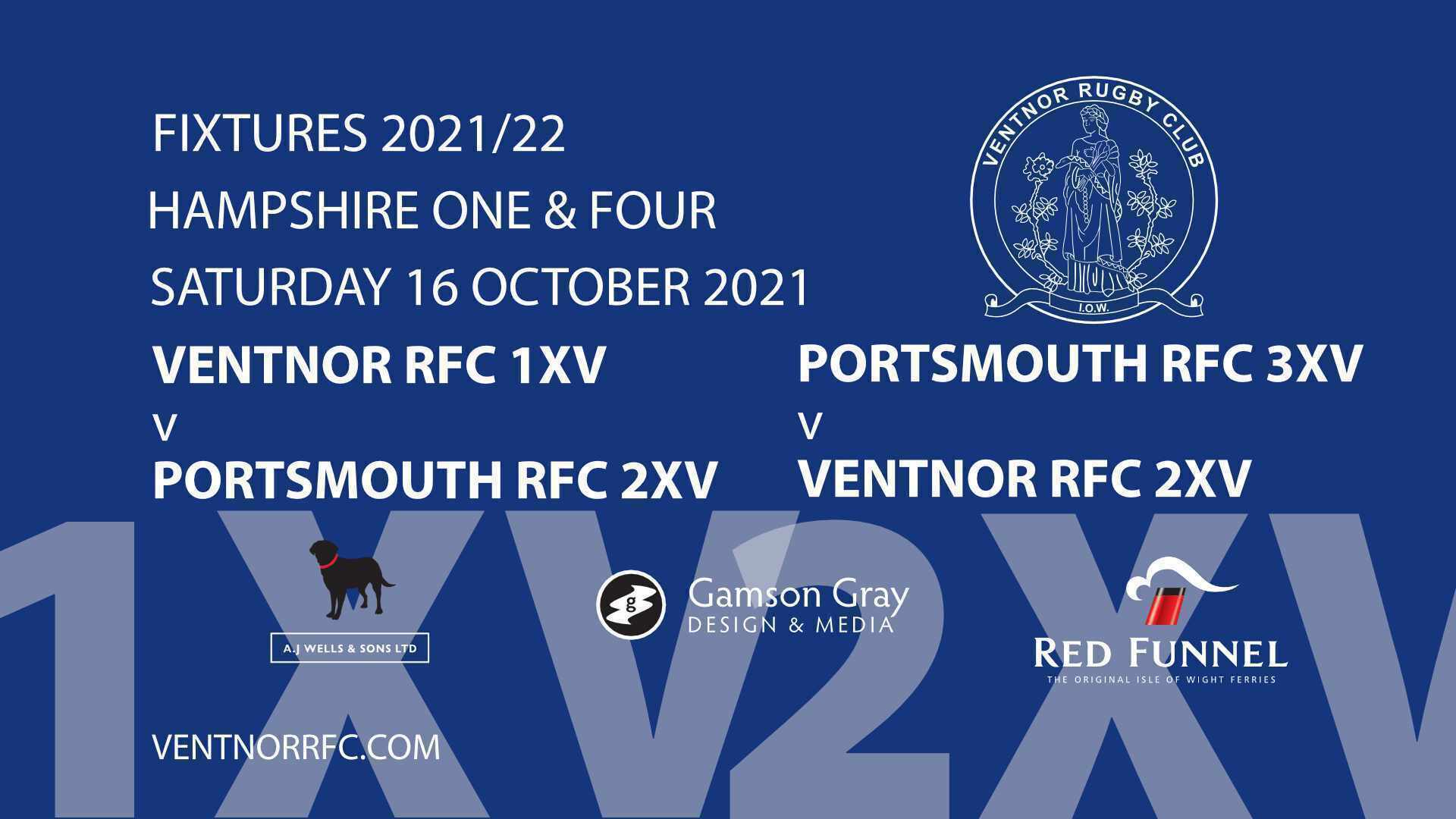 Ventnor RFC Rugby this Saturday 16 October 2021