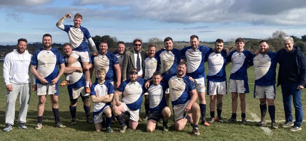 Team photo Ventnor RFC 2XV v Isle of Wight RFC 2XV friendly Sat 18 March 2023