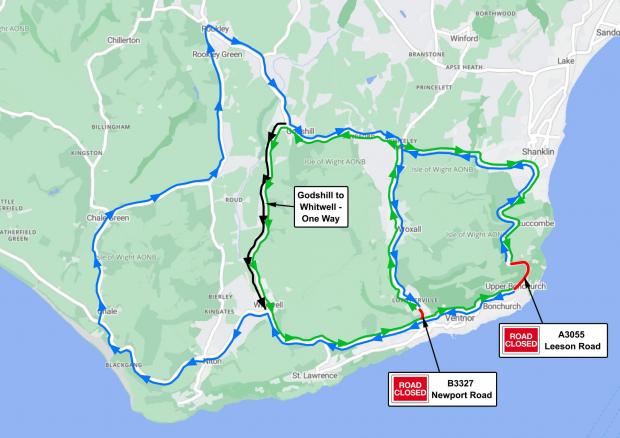 Bonchurch and Ventnor Road Closures December 2023
