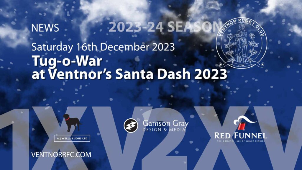 Tug-o-War at Ventnor’s Santa Dash 2023