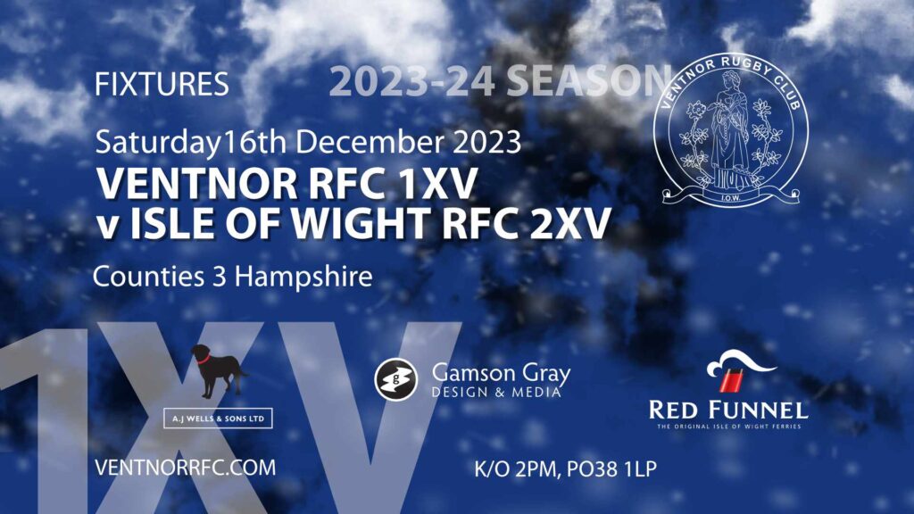 Ventnor RFC 1XV v Isle of Wight RFC 1XV Saturday 16 December 2023