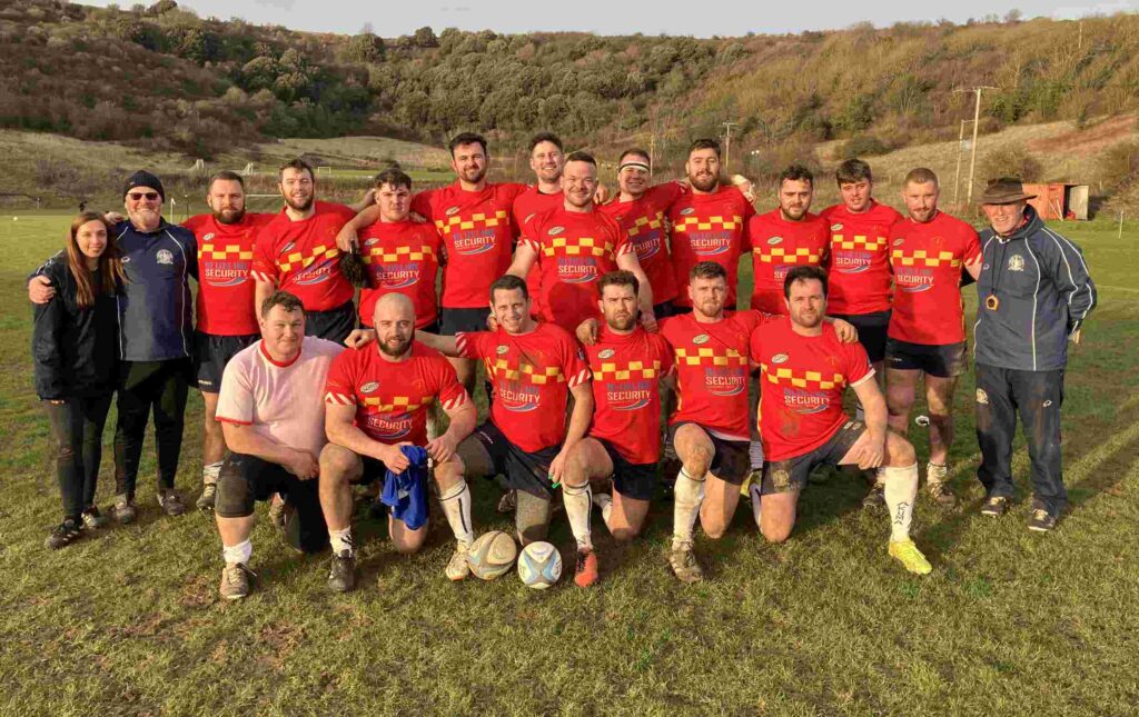 Team photo Ventnor RFC 1XV against Christchurch RFC 27 January 2024