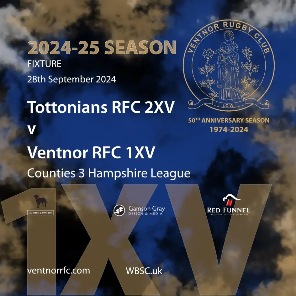 Ventnor Rugby Club 1XV travel to Tottonians RFC this Saturday
