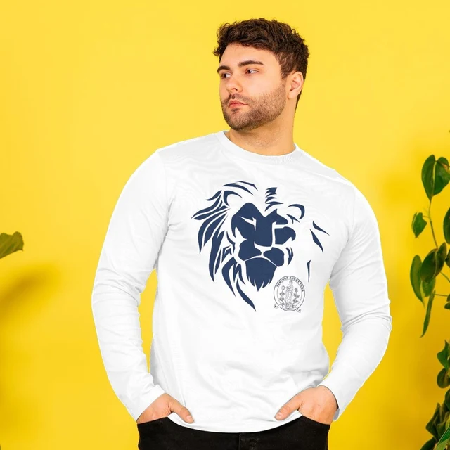 Ventnor RFC 2XV Lions Men's long sleeve t-shirt - Lion & Club Badge