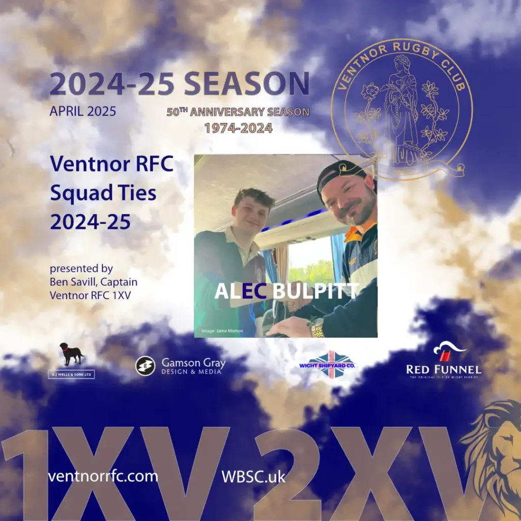 Alec Bulpitt Ventnor RFC Squad Ties 2024-25 Award
