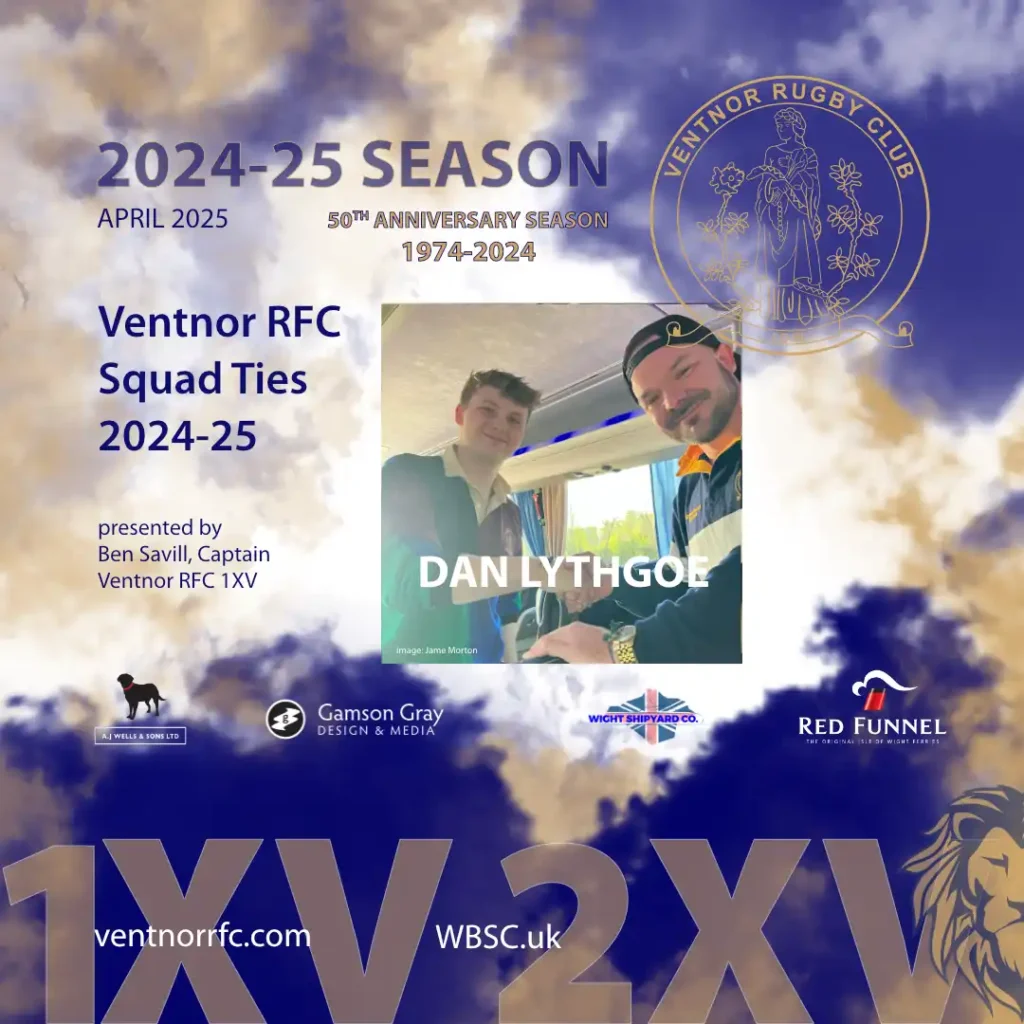 Dan Lythgoe Ventnor RFC Squad Ties 2024-25 Award