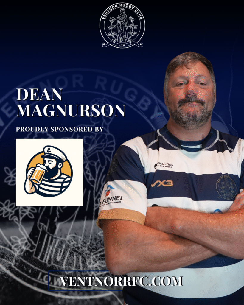Dean Magnurson Rugby Player Sponsorship 2025-26 season from Drunken Sailor