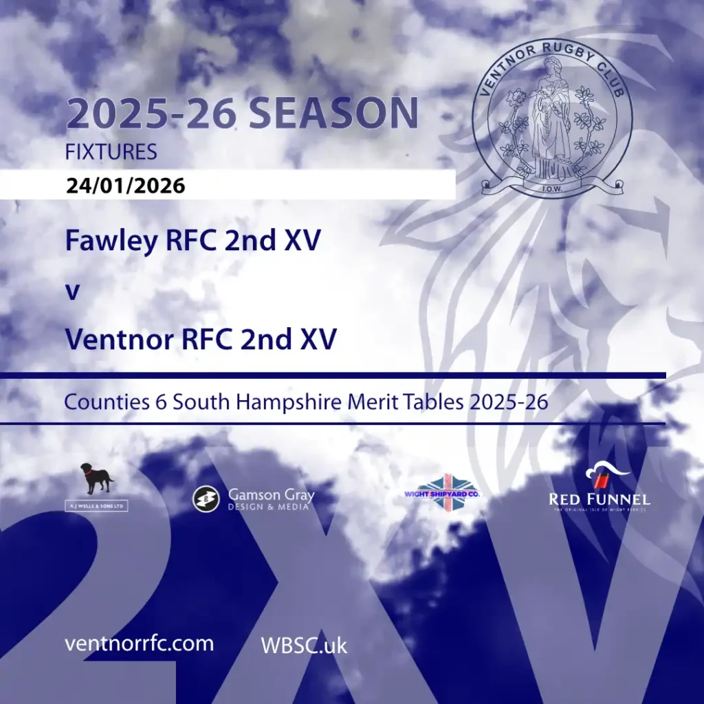 Fawley RFC 2nd XV v Ventnor RFC 2nd XV fixture 2025-26
