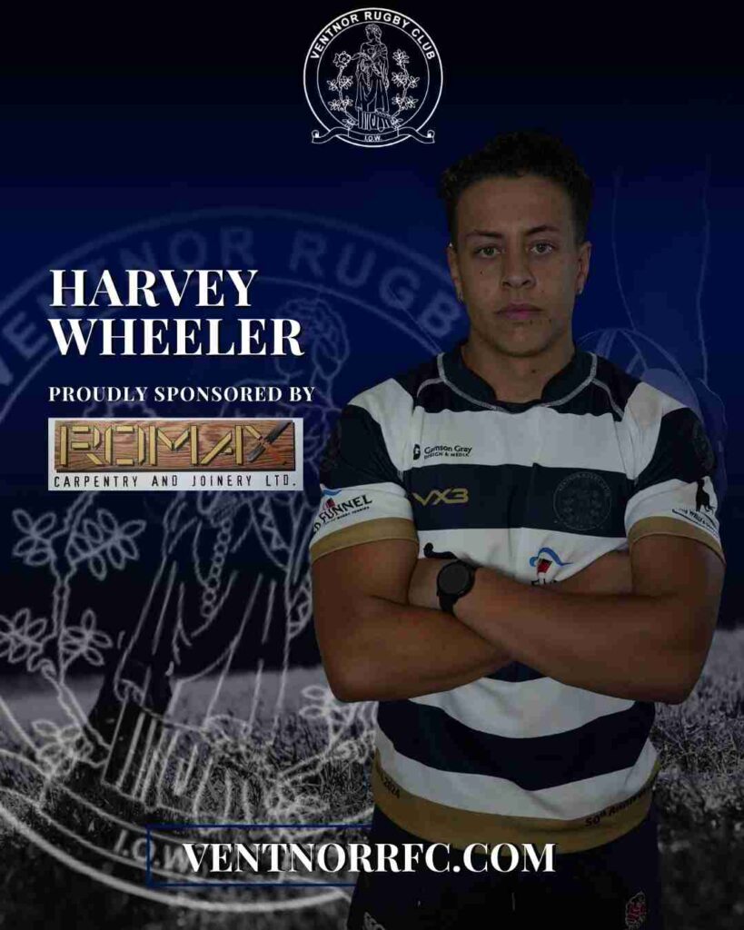 Harvey Wheeler Rugby Player Sponsorship 2025-26 season from Romax Carpentry and Joinery Ltd