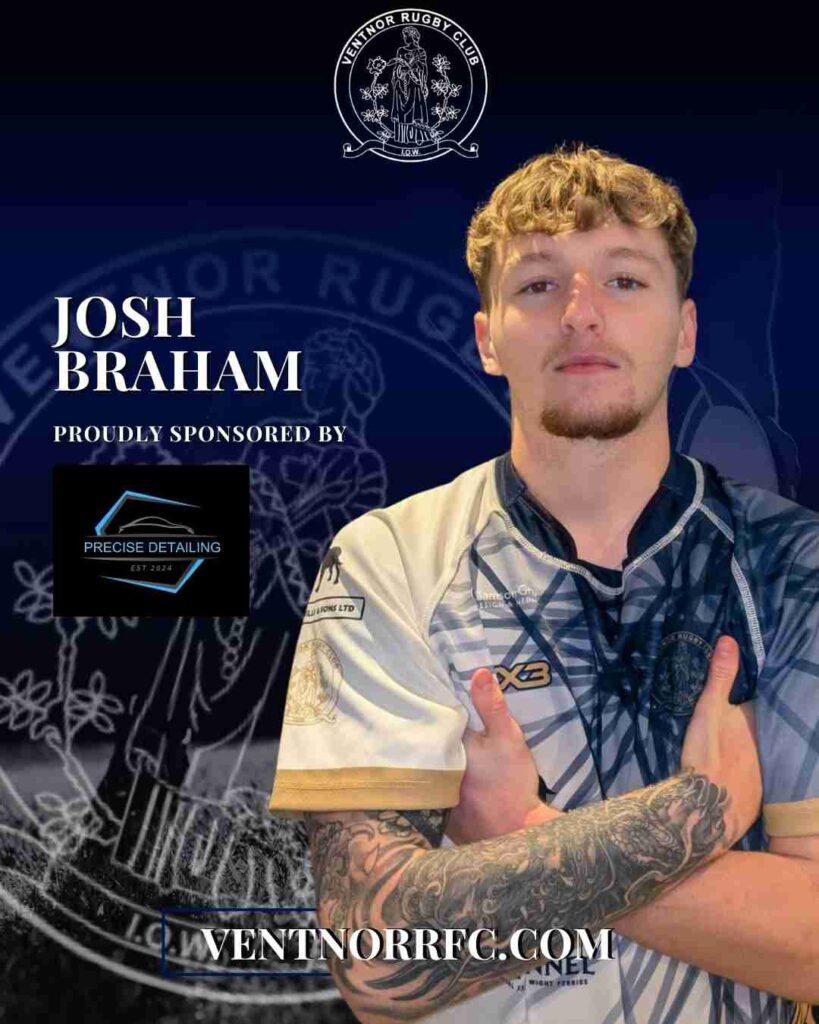 Josh Braham Player Sponsorship 2025-26 season from Precision Detailing
