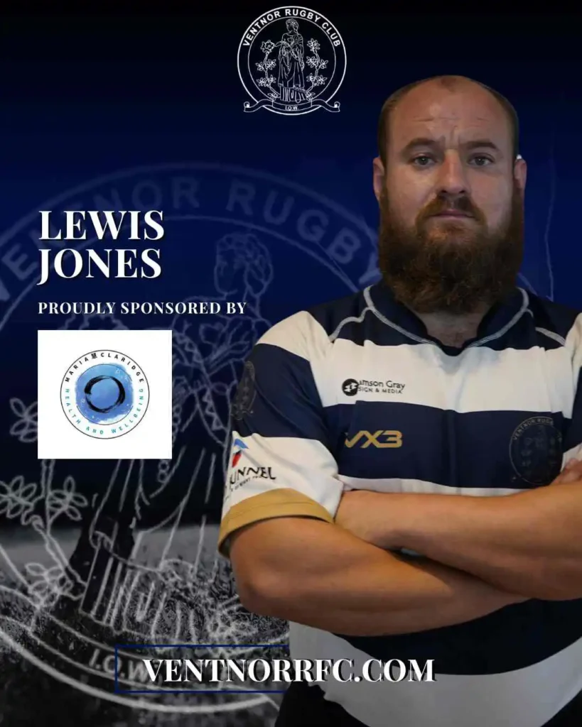 Lewis Jones sponsored by Maria Claridge Health & Wellbeing