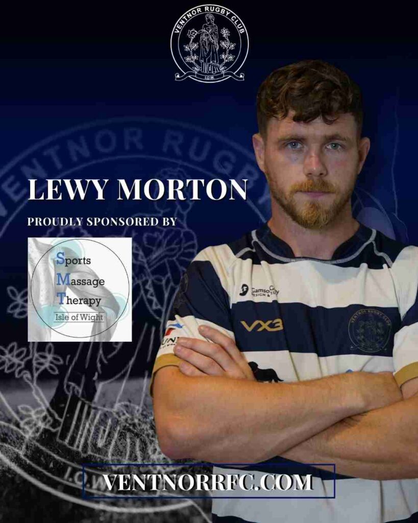 Lewy Morton Player Sponsorship 2025-26 season from Sports Massage Therapy Isle of Wight
