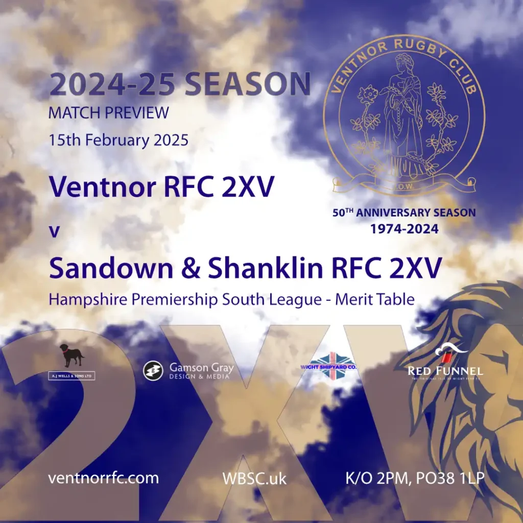 Local Derby this Saturday at Watcombe for Ventnor RFC 2XV