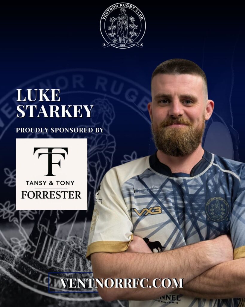 Luke Starkey Rugby Player Sponsorship 2025-26 season from Tansy & Tony Forrester