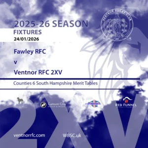 Match preview Fawley RFC v Ventnor Rugby Club 2XV 24 January 2026