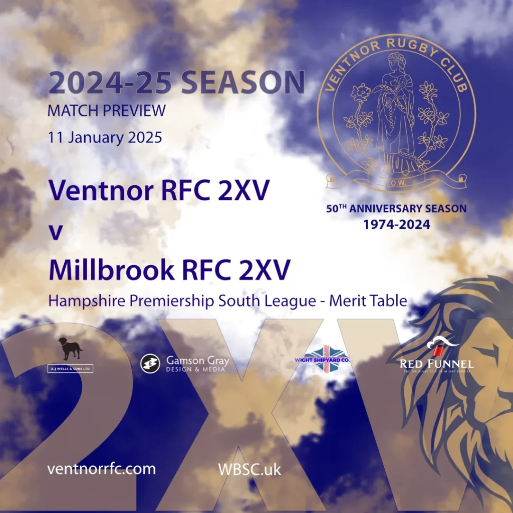 Match Preview Ventnor RFC 2XV v Millbrook RFC 2XV Saturday 11 January 2025