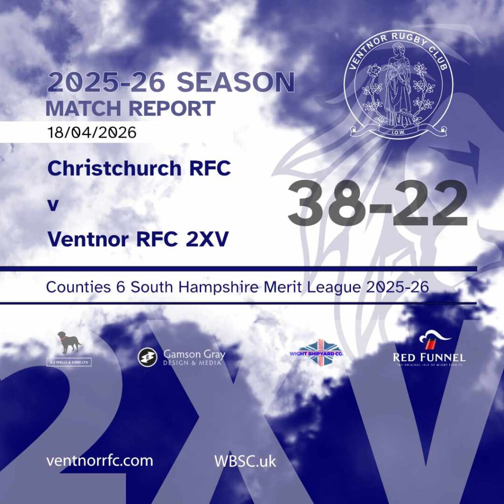 Match Report Christchurch RFC 38-22 Ventnor RFC 2XV 18 April 2026