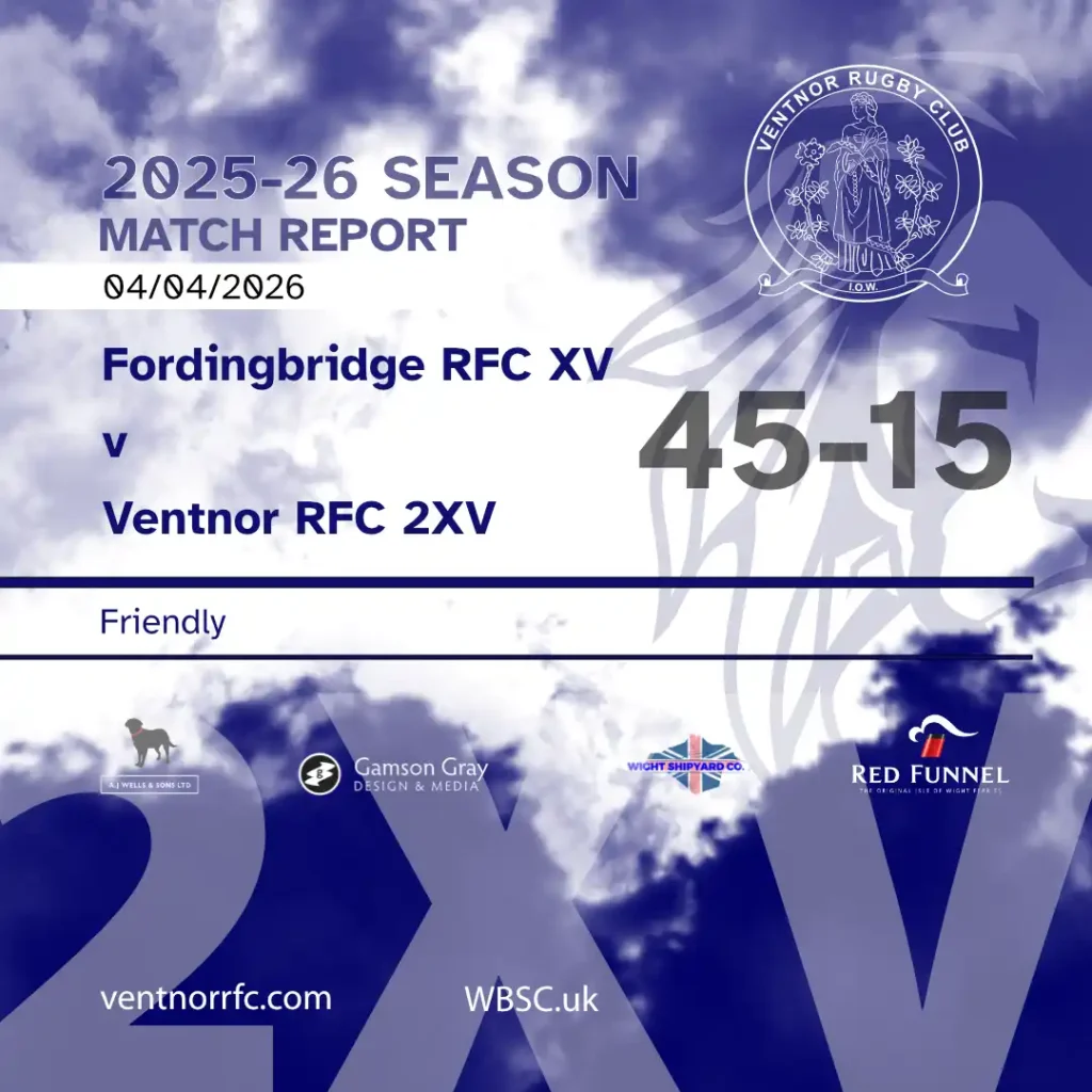 Match report Fordingbridge RFC XV 45-15 Ventnor RFC XV friendly 4 April 2026