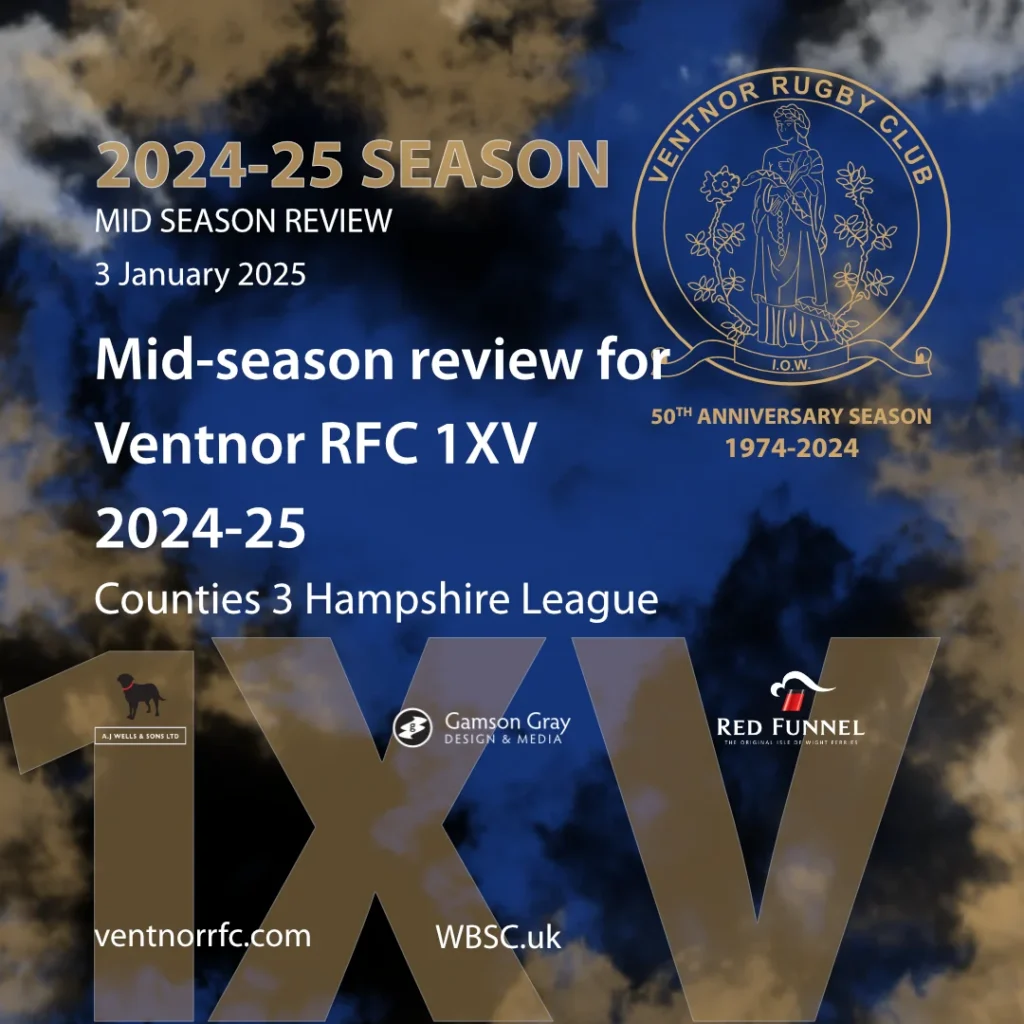 Mid-season review for Ventnor RFC 1XV 2024-25