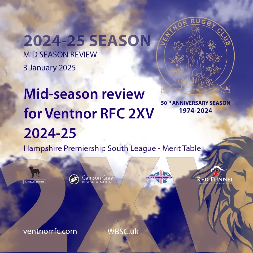 Mid-season review for Ventnor RFC 2XV 2024-25