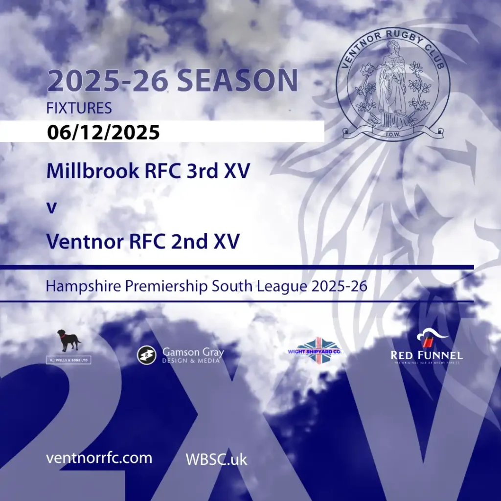 Millbrook RFC 3rd XV v Ventnor RFC 2nd XV 2025-26 fixture