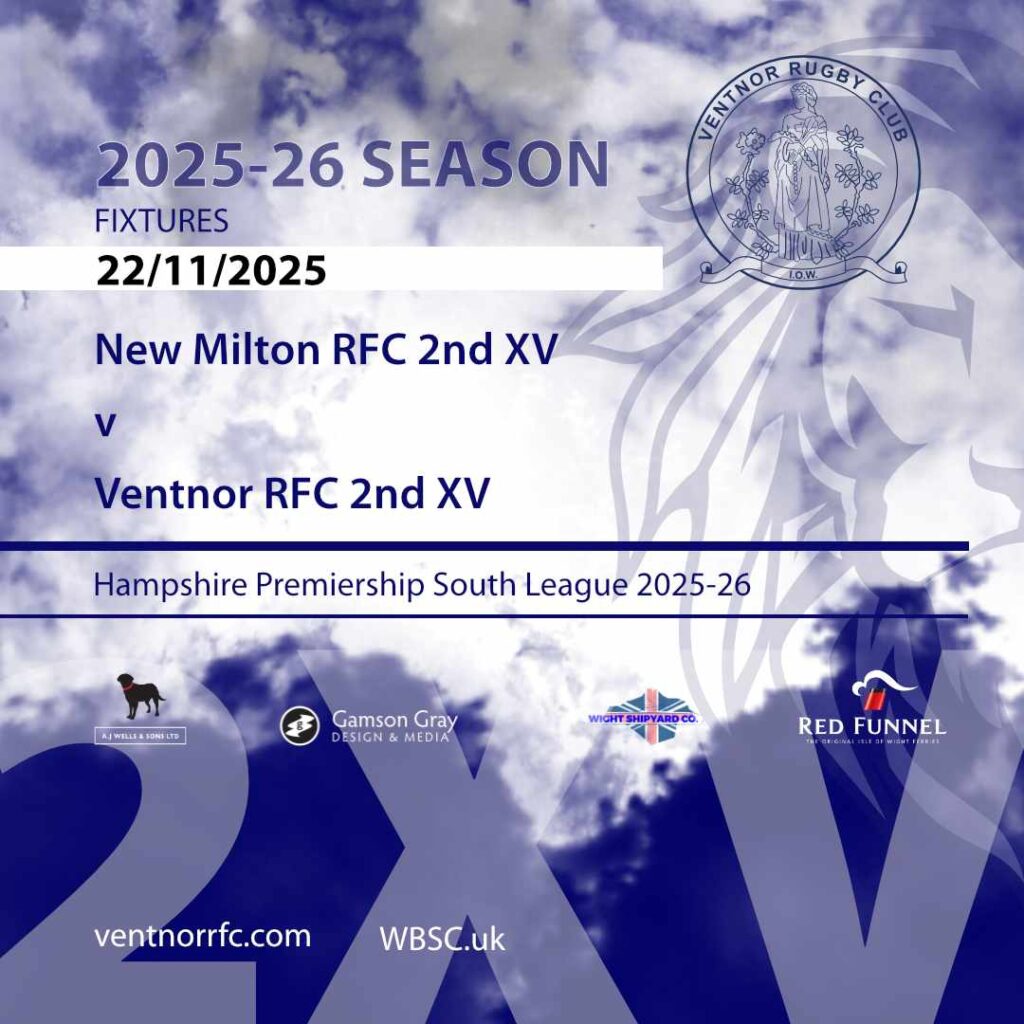New Milton RFC 2nd XV v Ventnor RFC 2nd XV 2025-26 fixture