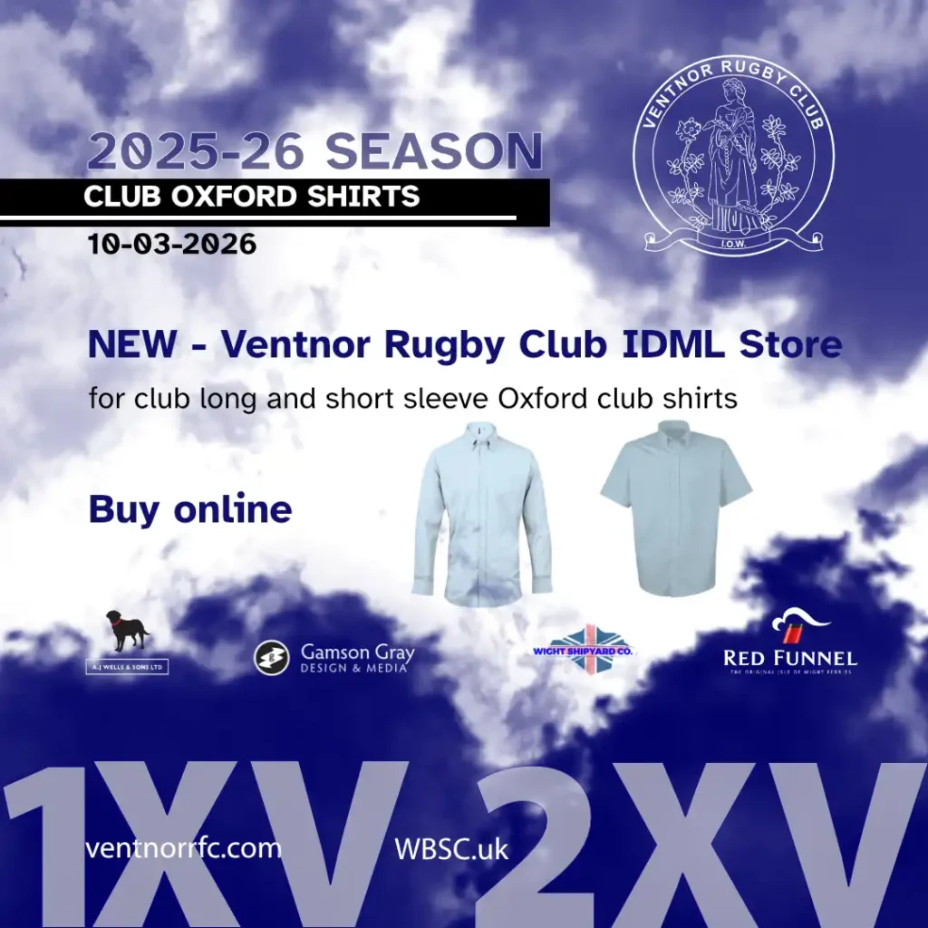 New Ventnor Rugby Club Oxford Shirts from IDML