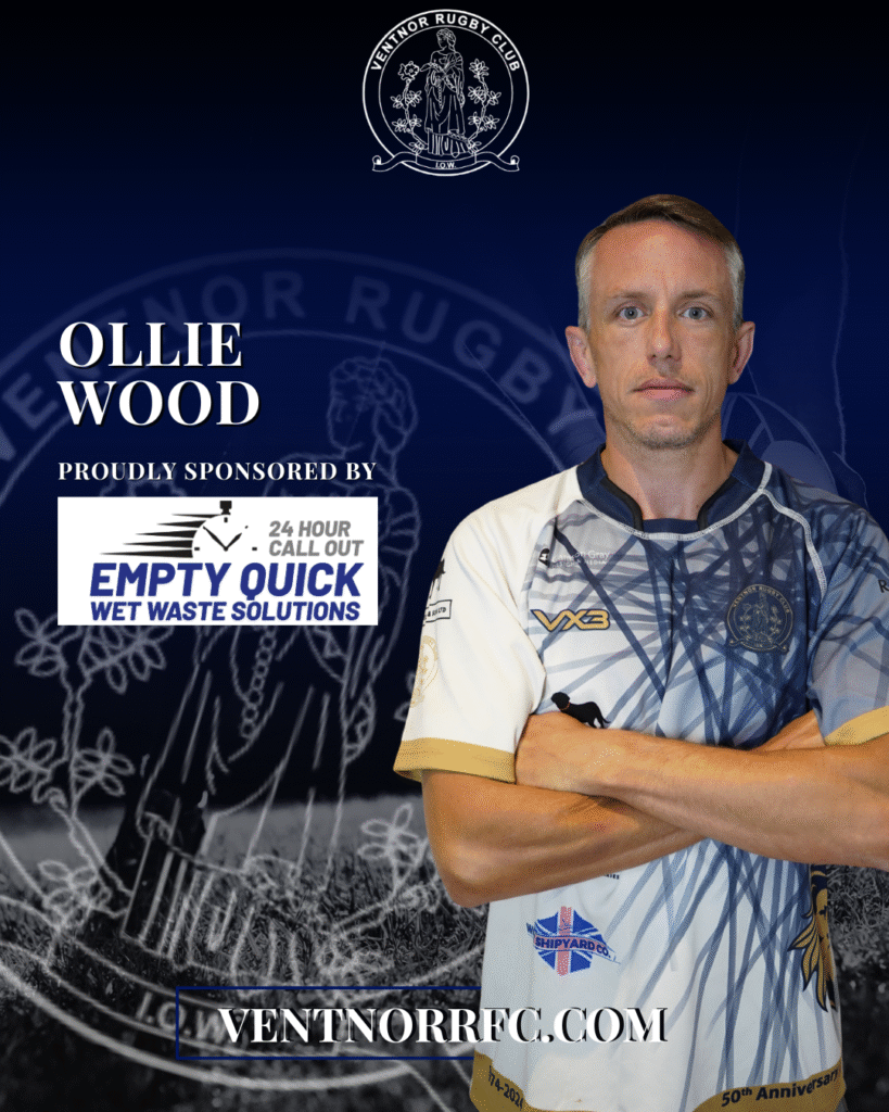 Ollie Wood Player Sponsorship 2025-26 season from Empty Quick Wet Waste Solutions