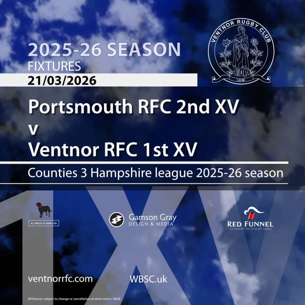 Portsmouth RFC 2nd XV v Ventnor RFC 1st XV 2025-26 fixture