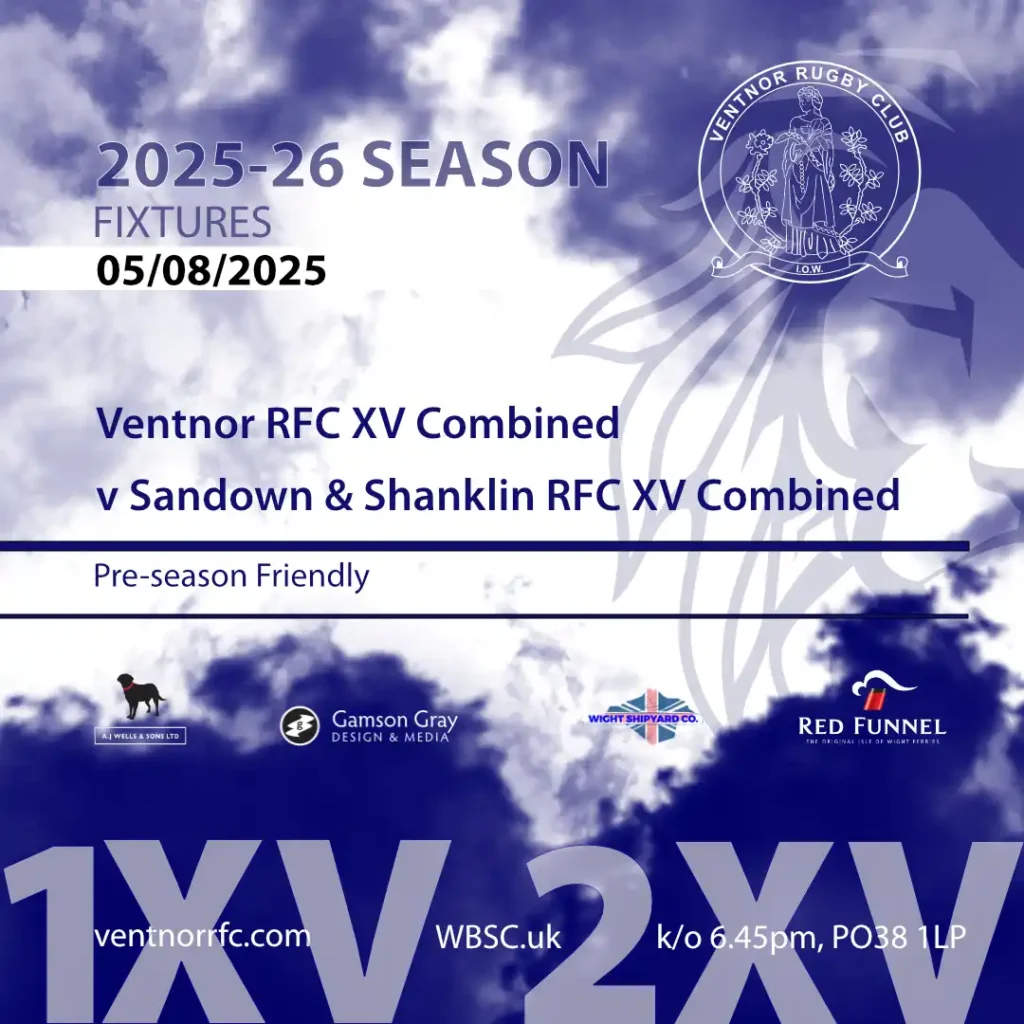 Pre-season Friendly Ventnor RFC Combined XV v Sandown and Shanklin RFC Combined XV fixture