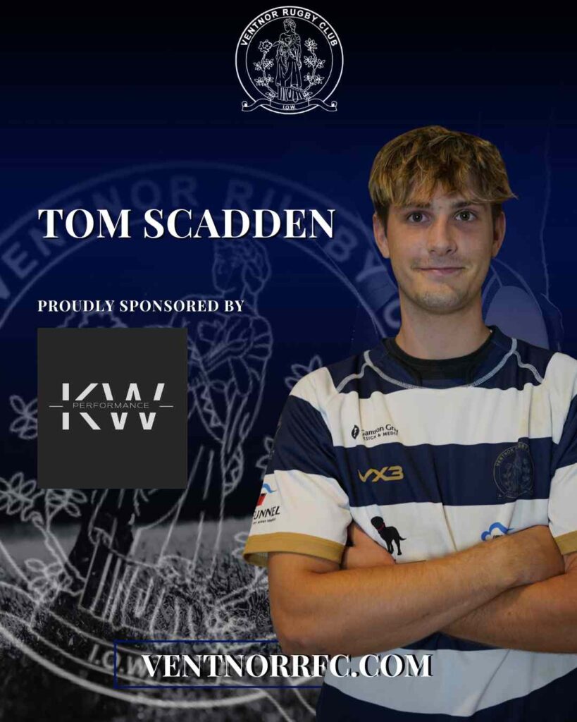 Tom Scadden Rugby Player Sponsorship 2025-26 season from KW Performance