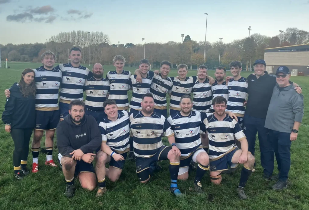 Ventnor 1st XV at Eastleigh (minus the Lythgoe brothers & Jack Gilbey who were bound for Twickers)