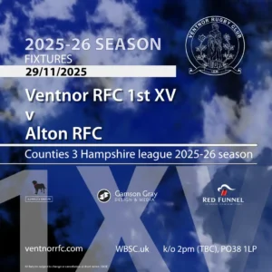 Ventnor RFC 1st XV v Alton RFC 2025-26 fixture