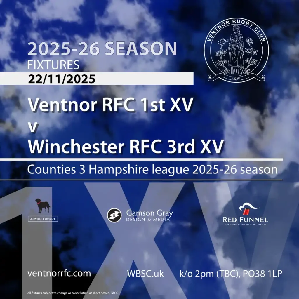 Ventnor RFC 1st XV v Winchester RFC 3rd XV 2025-26 fixture
