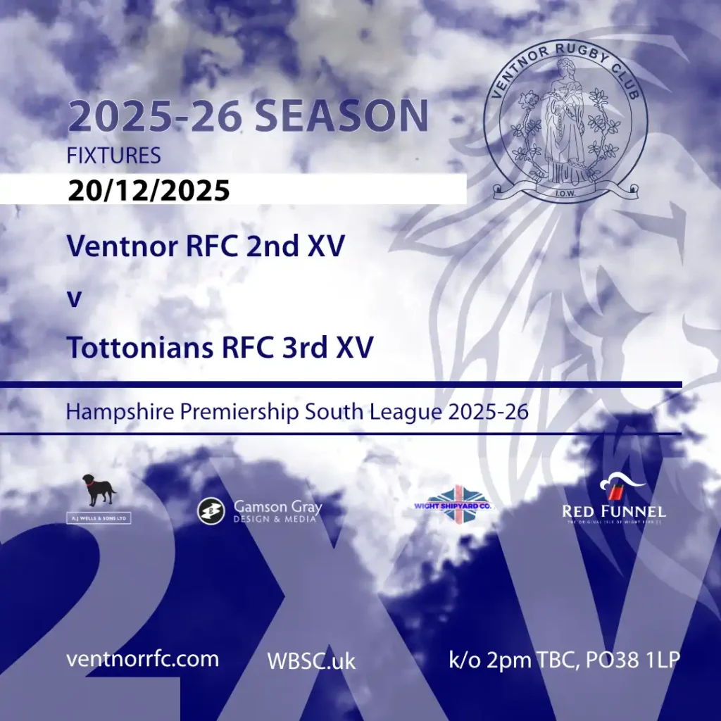 Ventnor RFC 2nd XV v Tottonians RFC 3rd XV 2025-26 fixture