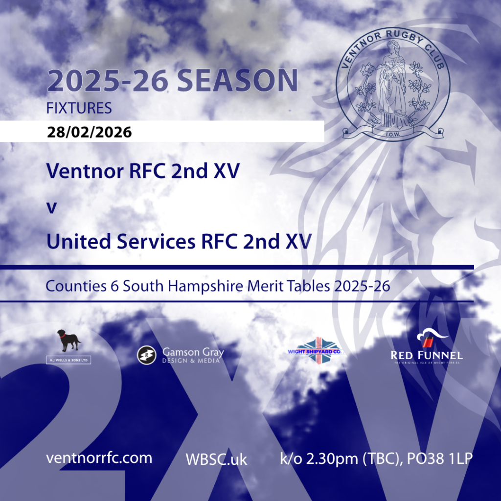 Ventnor RFC 2nd XV v United Services RFC 2nd XV fixture 2025-26