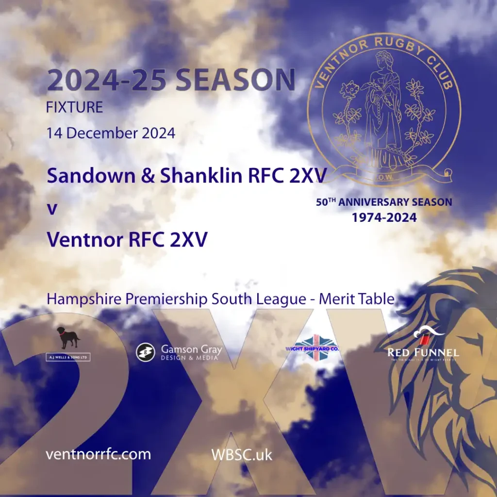 Ventnor RFC 2XV away to Sandown and Shanklin RFC 2XV in a local derby