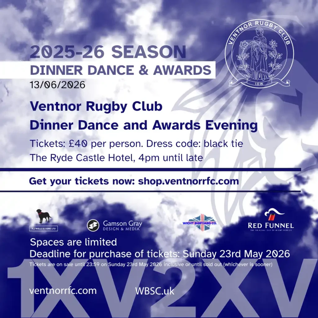 Ventnor RFC Dinner Dance and Awards 2025-26