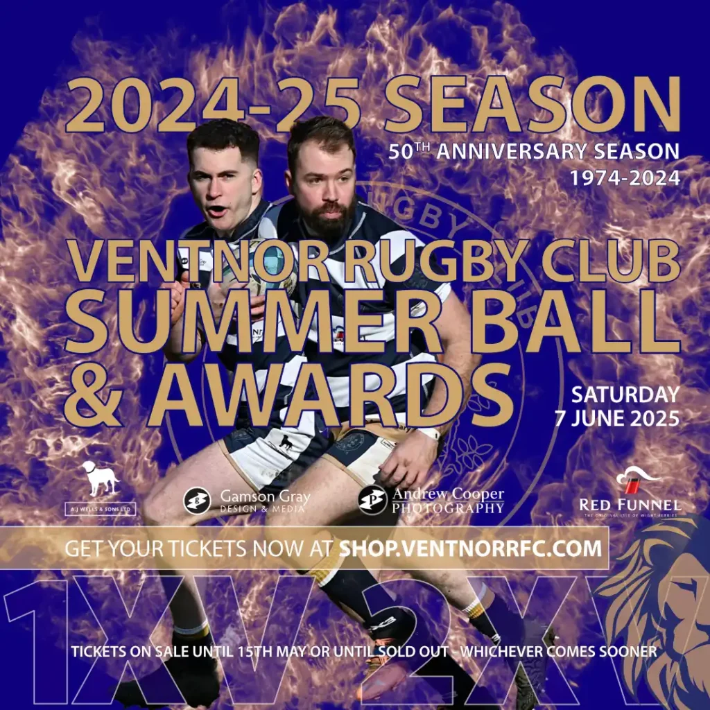 Ventnor RFC Summer Ball and Awards evening tickets are now available