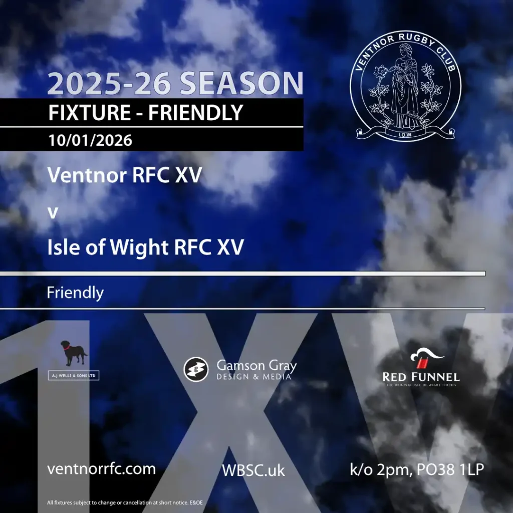 Ventnor RFC XV v Isle of Wight RFC XV friendly 10-01-2026