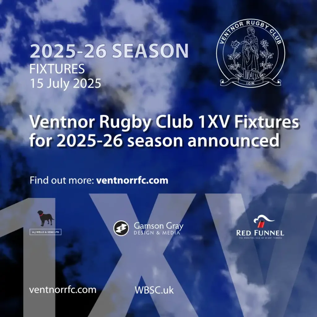 Ventnor Rugby Club 1XV Fixtures for 2025-26 season announced