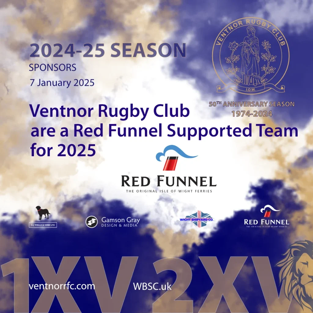 Ventnor Rugby Club are a Red Funnel Supported Team for 2025